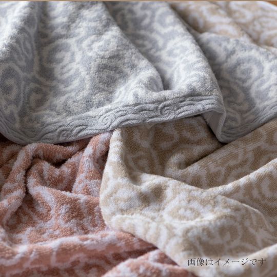 今治謹製　紋織タオル　木箱入り　バスタオル１枚・フェイスタオル１枚・ウォッシュタオル１枚セット　IM7740　ブルー　(今治製)のイメージ