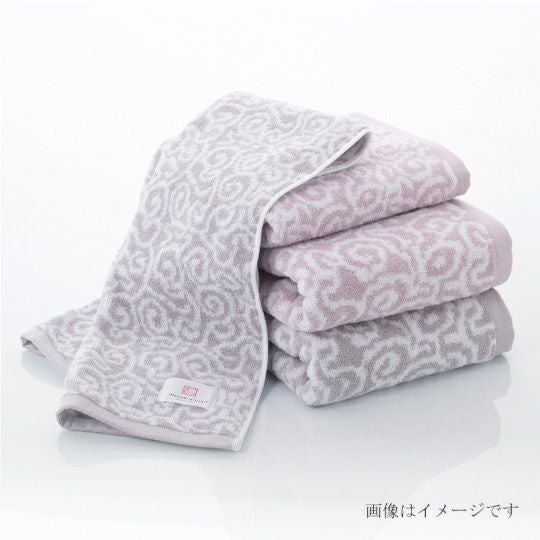 今治謹製 紋織タオル premium フェイスタオル 1枚　33×80㎝　TIM112　（今治製）の商品イメージ