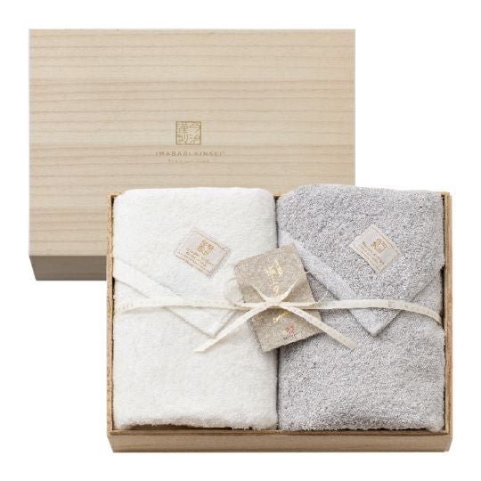 今治謹製 ご褒美タオル 木箱入り バスタオル2枚セット GH61150（今治製