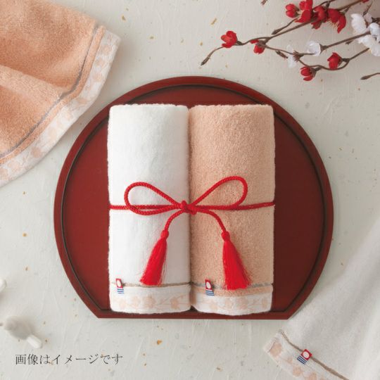 今治謹製 至福タオル(梅染め) 木箱入り バスタオル1枚 SH66035 ピンク
