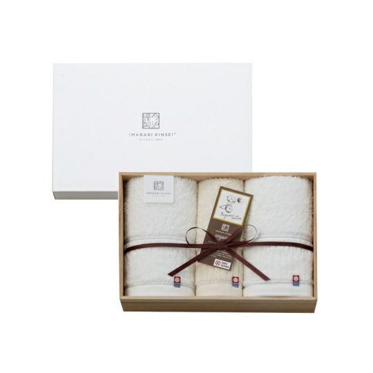 今治謹製オーガニックタオル　オーガニックパイル　フェイスタオル２枚・ウォッシュタオル１枚　IOG3940（今治製）