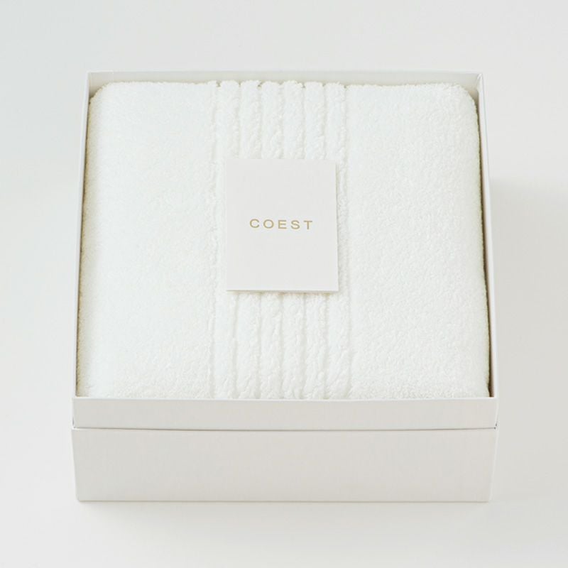 今治謹製 COEST(コースト)　専用BOX入り　バスタオル 1枚　約75×140㎝　COE1255　（今治製）