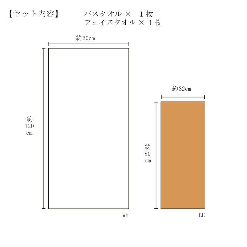 Daily Comfortタオルサイズ説明