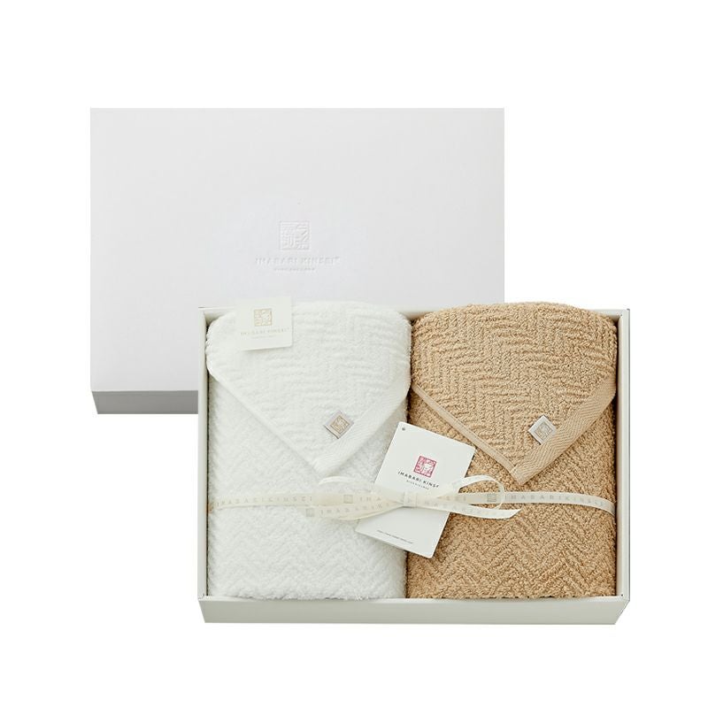 今治謹製 Daily Comfort 紙箱入り バスタオル2枚セット DC1759