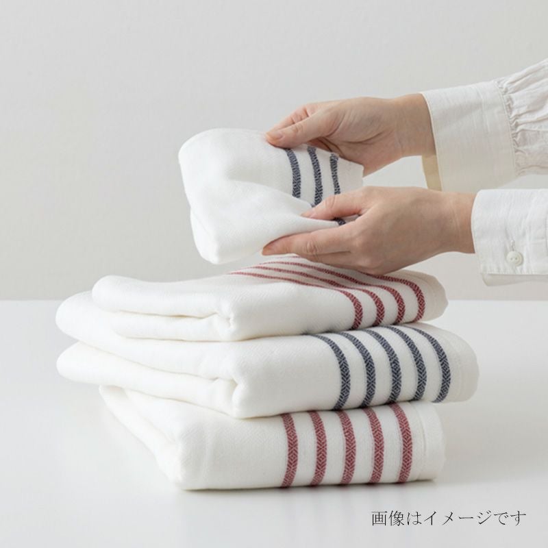 今治謹製 Marine Gauze 紙箱入り バスタオル1枚・フェイスタオル1枚