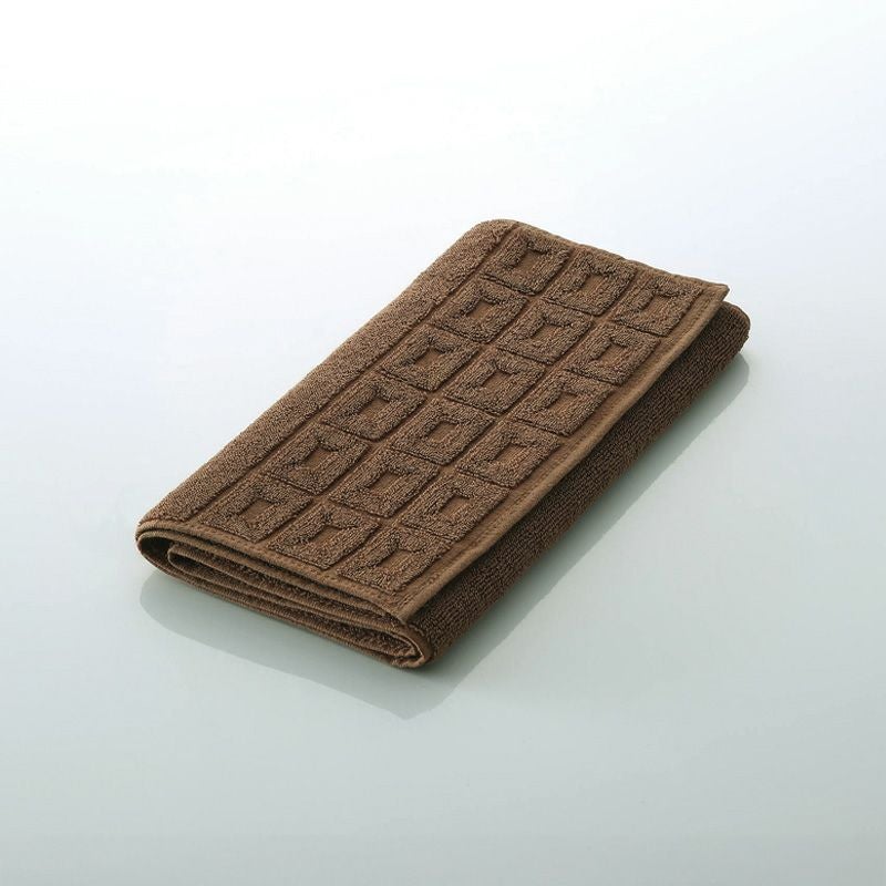 今治謹製 ChocolateLuxe　カカオ染め フェイスタオル 1枚　約25×75㎝　TICL02 　【今治製】