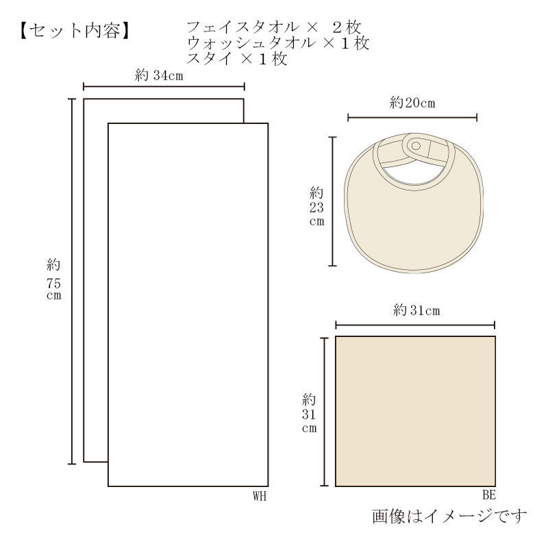 今治謹製 オーガニックタオル IOG36063セット内容