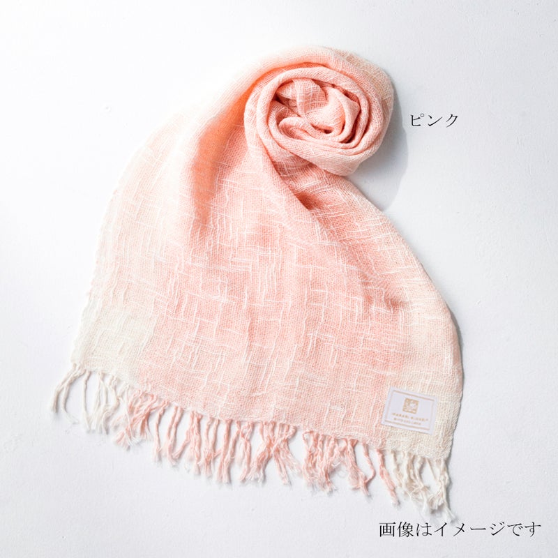 今治謹製 花かろやか彩りマフラー　KOMF01　 ピンク　バリエーション