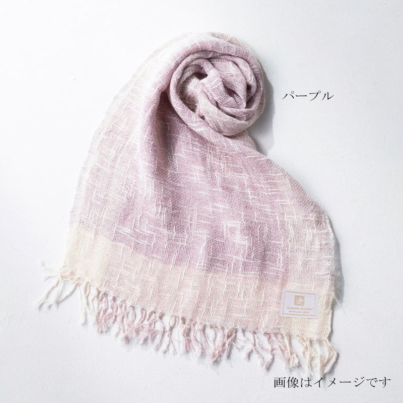 今治謹製 花かろやか彩りマフラー　KOMF01　 パープル　バリエーション