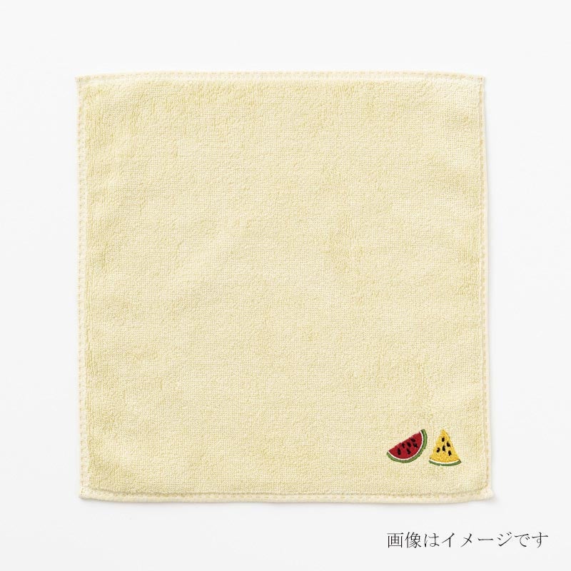 今治謹製 はんかちたおる　スイカの刺繍バリエーション